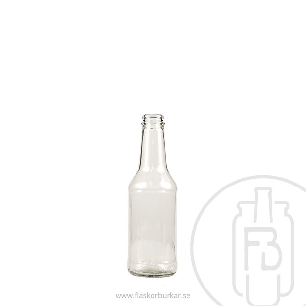 Ölflaska transparant 250ml,Kron 26